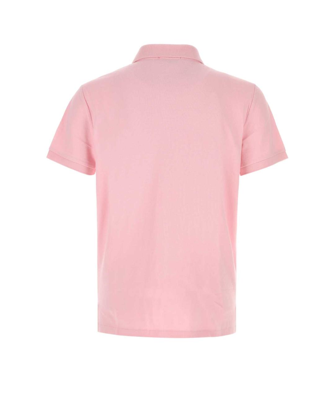 POLO RALPH LAUREN Розовое хлопковое поло с коротким рукавом, фото 2