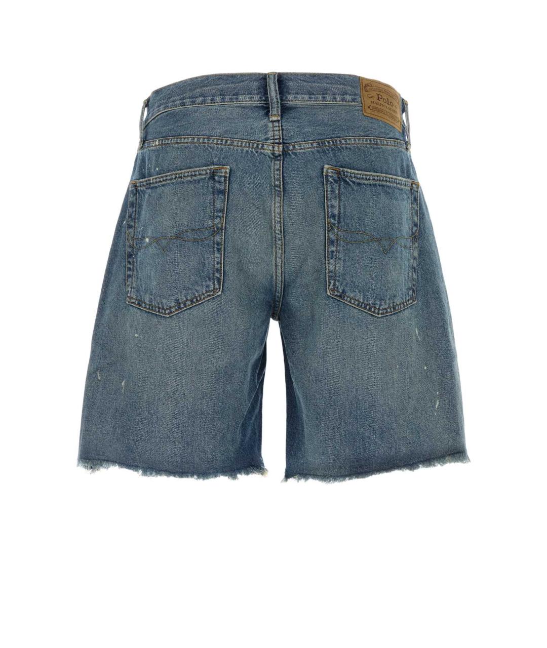 POLO RALPH LAUREN Синие хлопковые шорты, фото 2