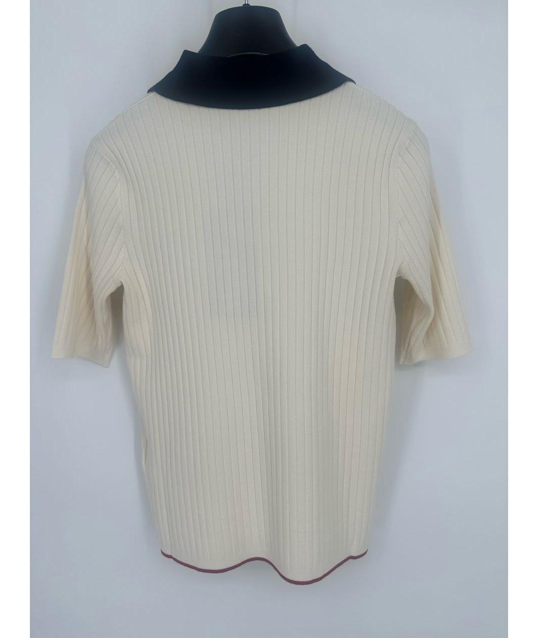 MAX MARA STUDIO Белая вискозная футболка, фото 3