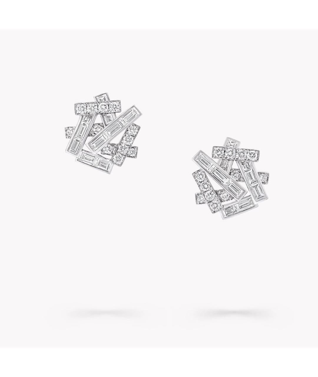 GRAFF Серебряные платиновые серьги, фото 4