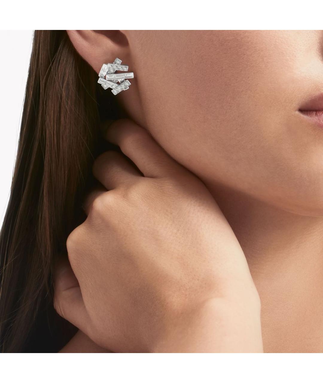 GRAFF Серебряные платиновые серьги, фото 2