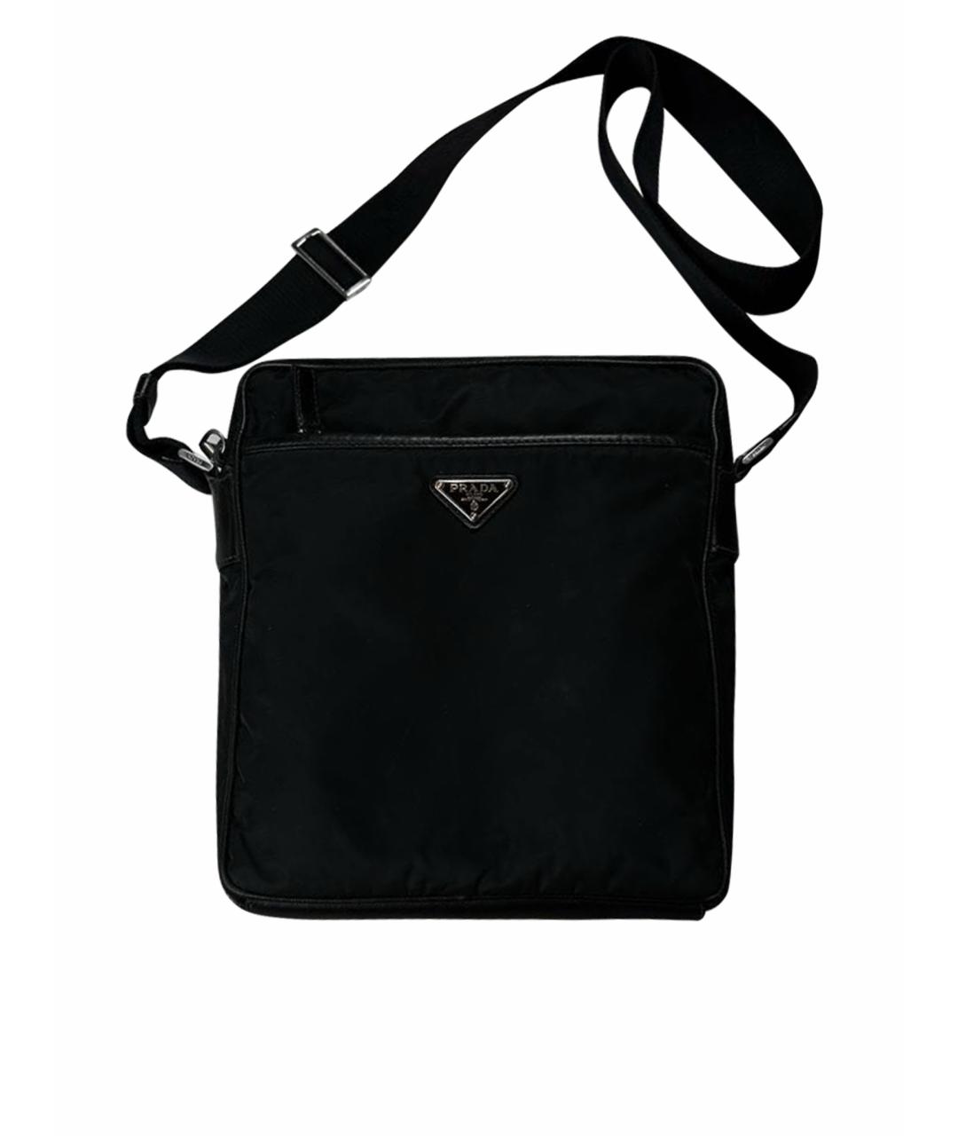 PRADA Черная барсетка, фото 1