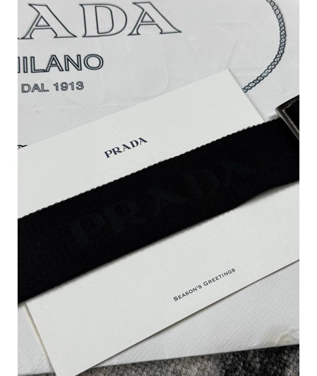 PRADA Черная барсетка, фото 4