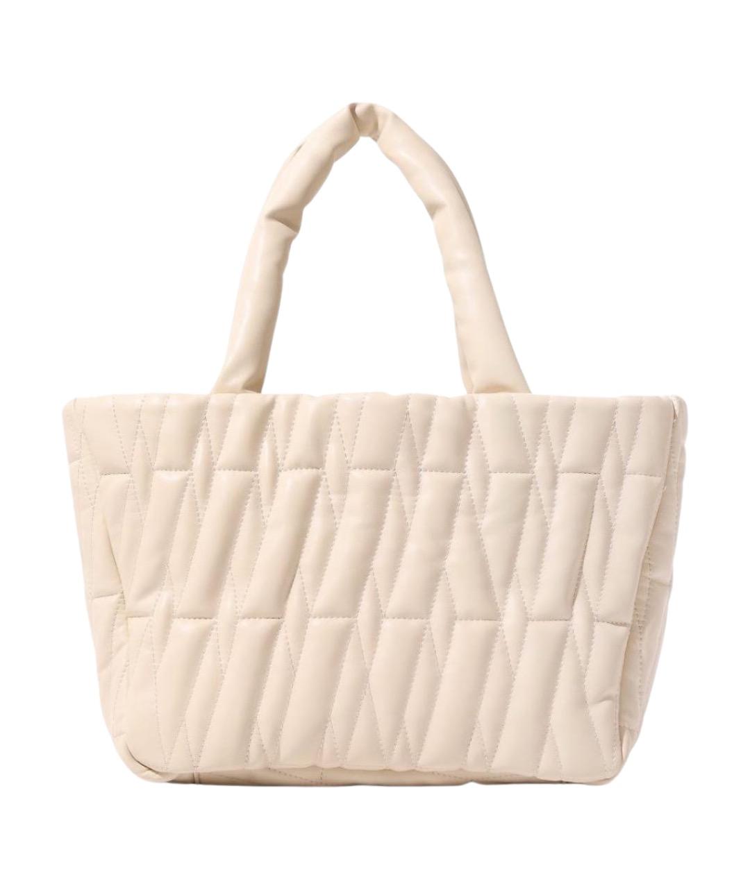 MSGM Бежевая сумка тоут из искусственной кожи, фото 1