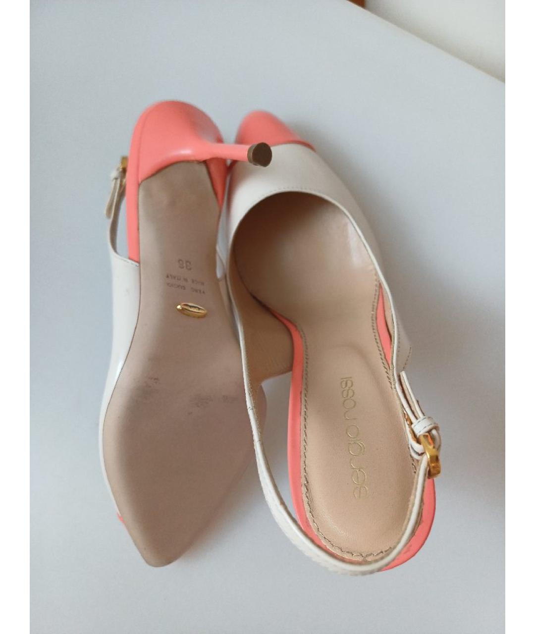 SERGIO ROSSI Мульти кожаные туфли, фото 9