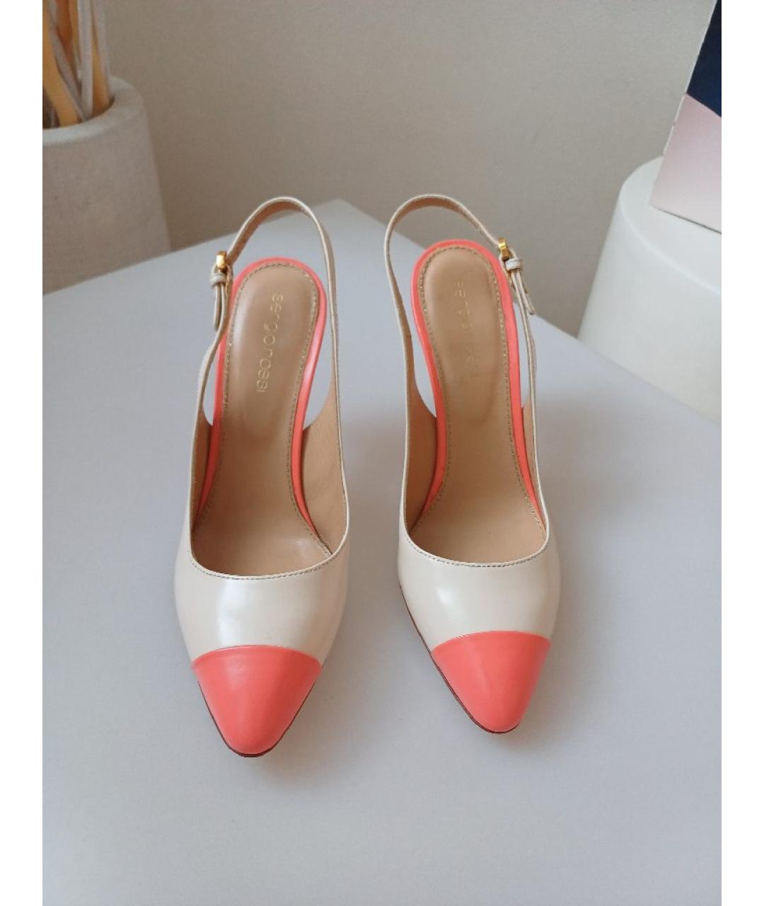 SERGIO ROSSI Мульти кожаные туфли, фото 7