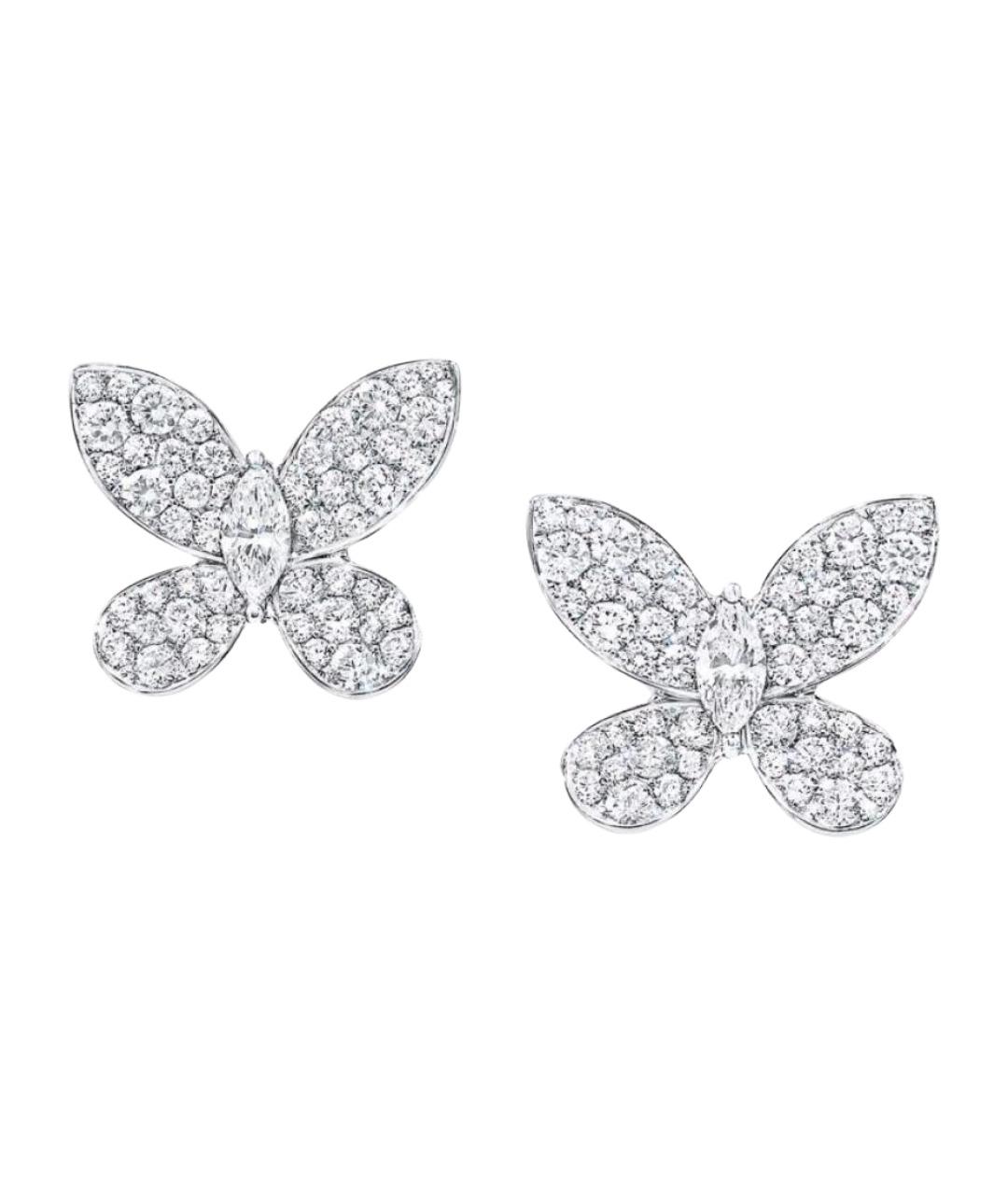 GRAFF Серебряные платиновые серьги, фото 1