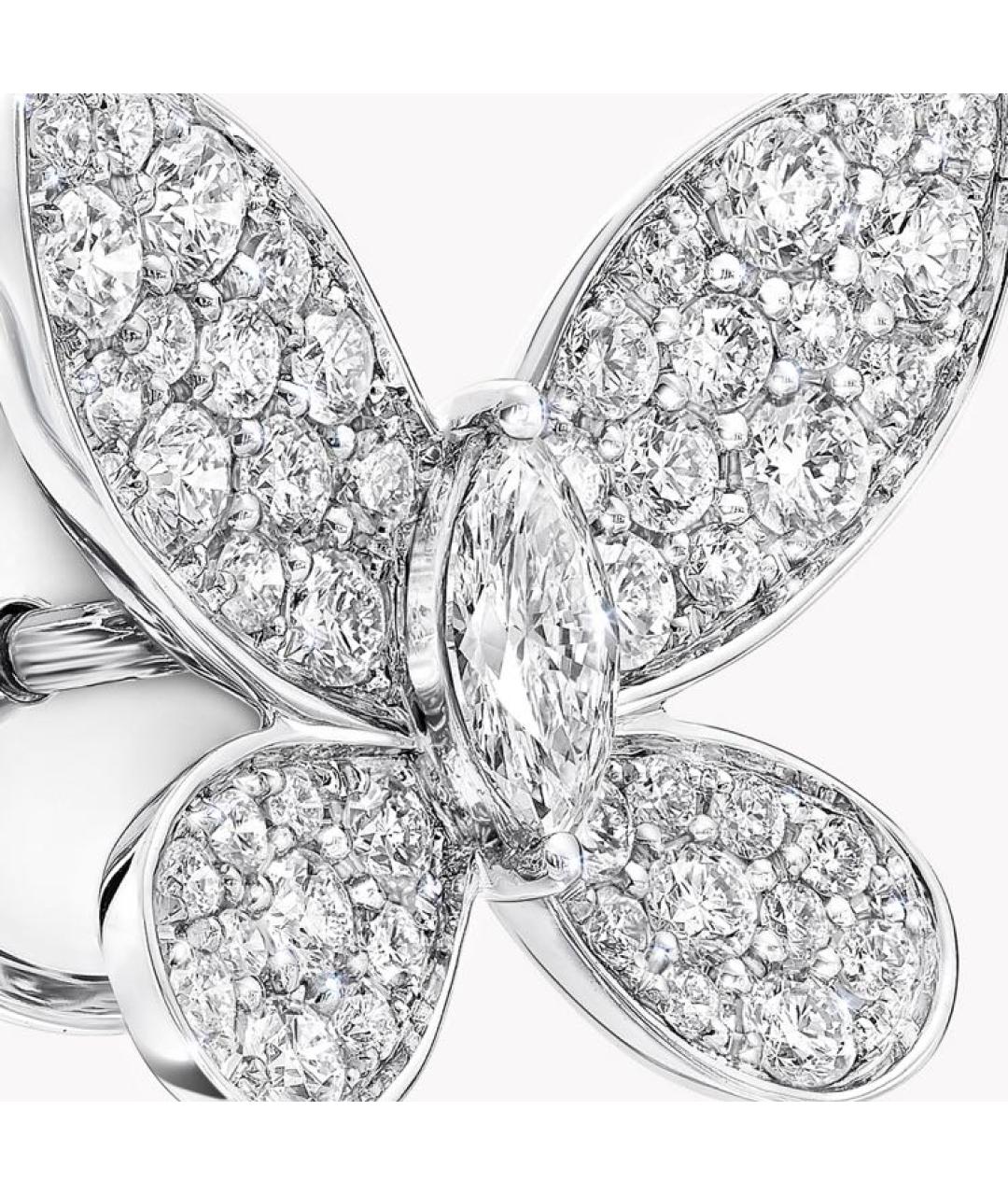 GRAFF Серебряные платиновые серьги, фото 3