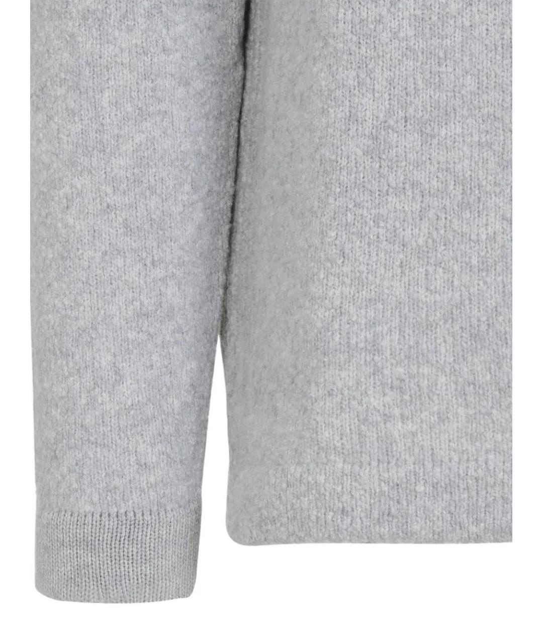 STONE ISLAND Серый шерстяной джемпер / свитер, фото 3