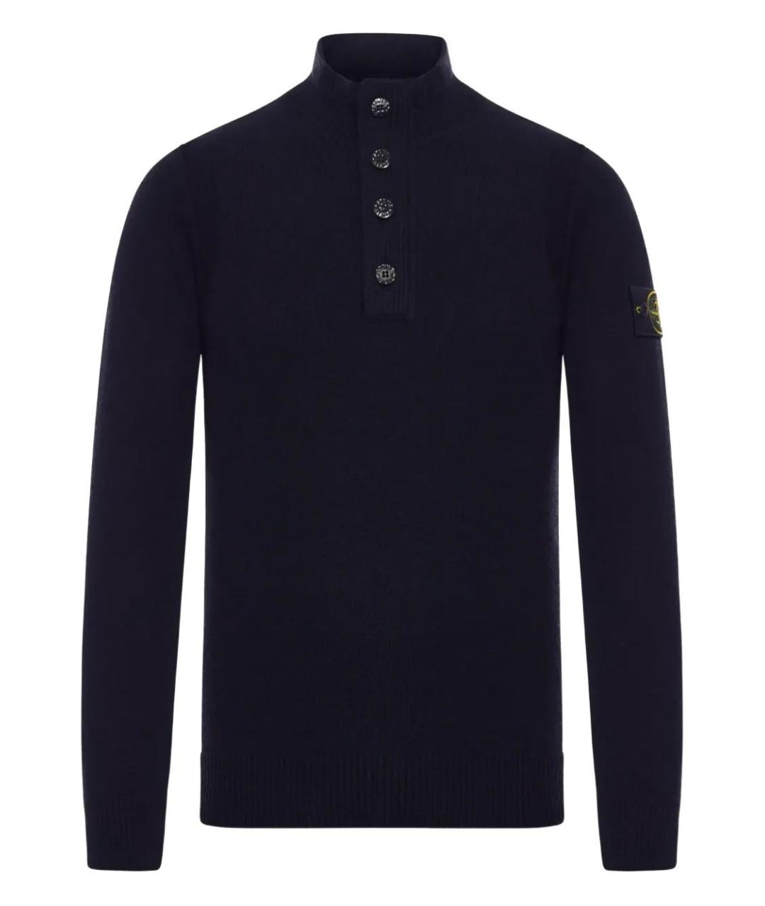 STONE ISLAND Синий шерстяной джемпер / свитер, фото 1