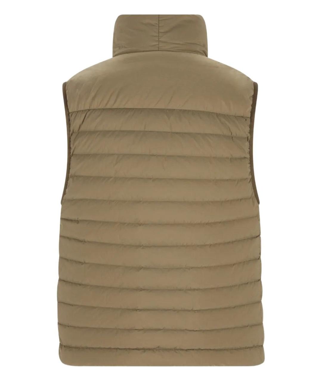 STONE ISLAND Хаки полиамидовый жилет, фото 2