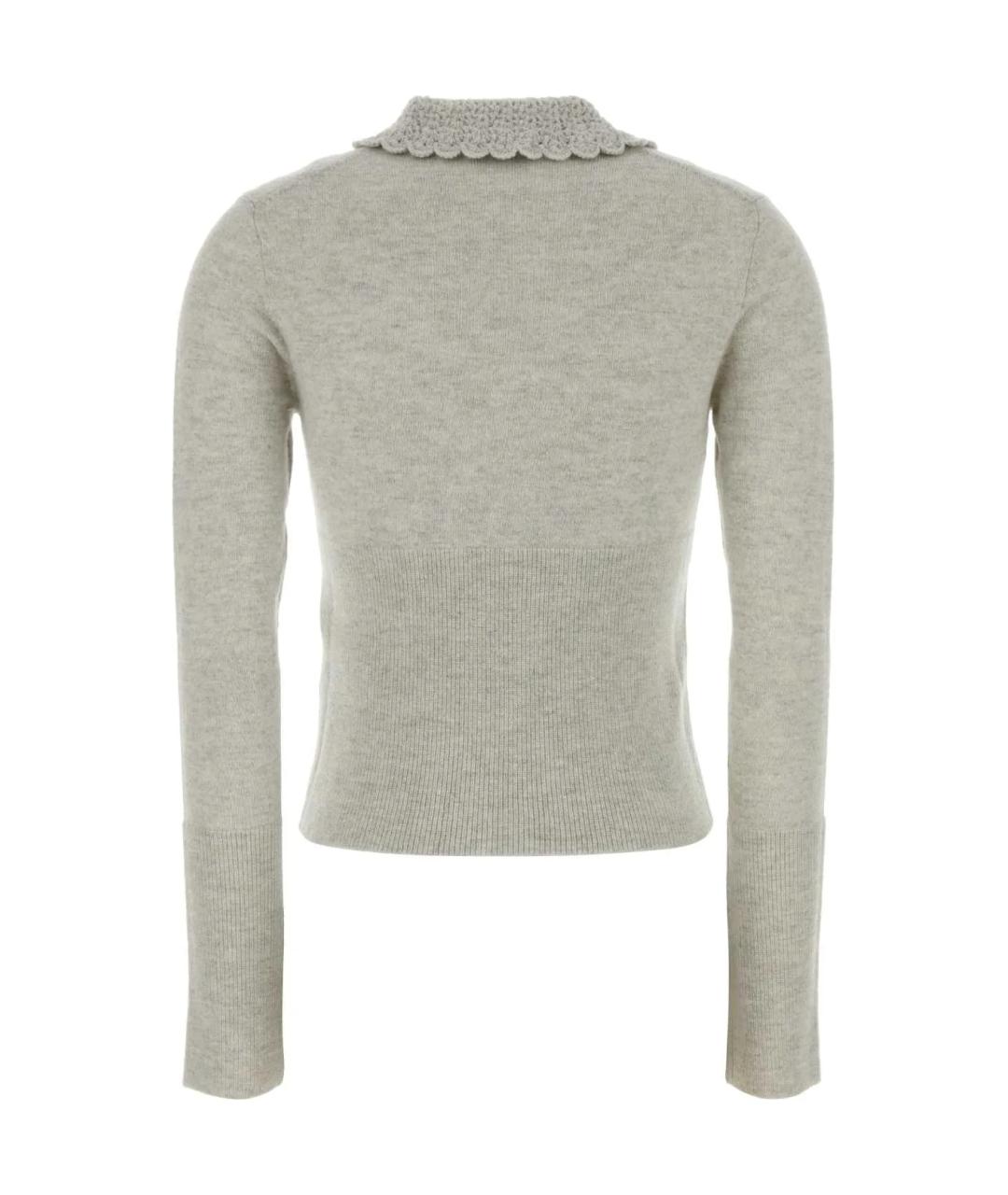 CHLOE Серый шерстяной кардиган, фото 2