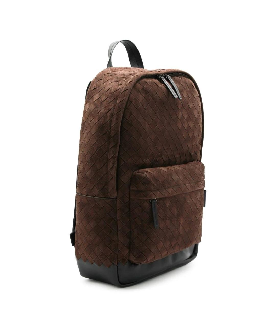 BOTTEGA VENETA Коричневый замшевый рюкзак, фото 3
