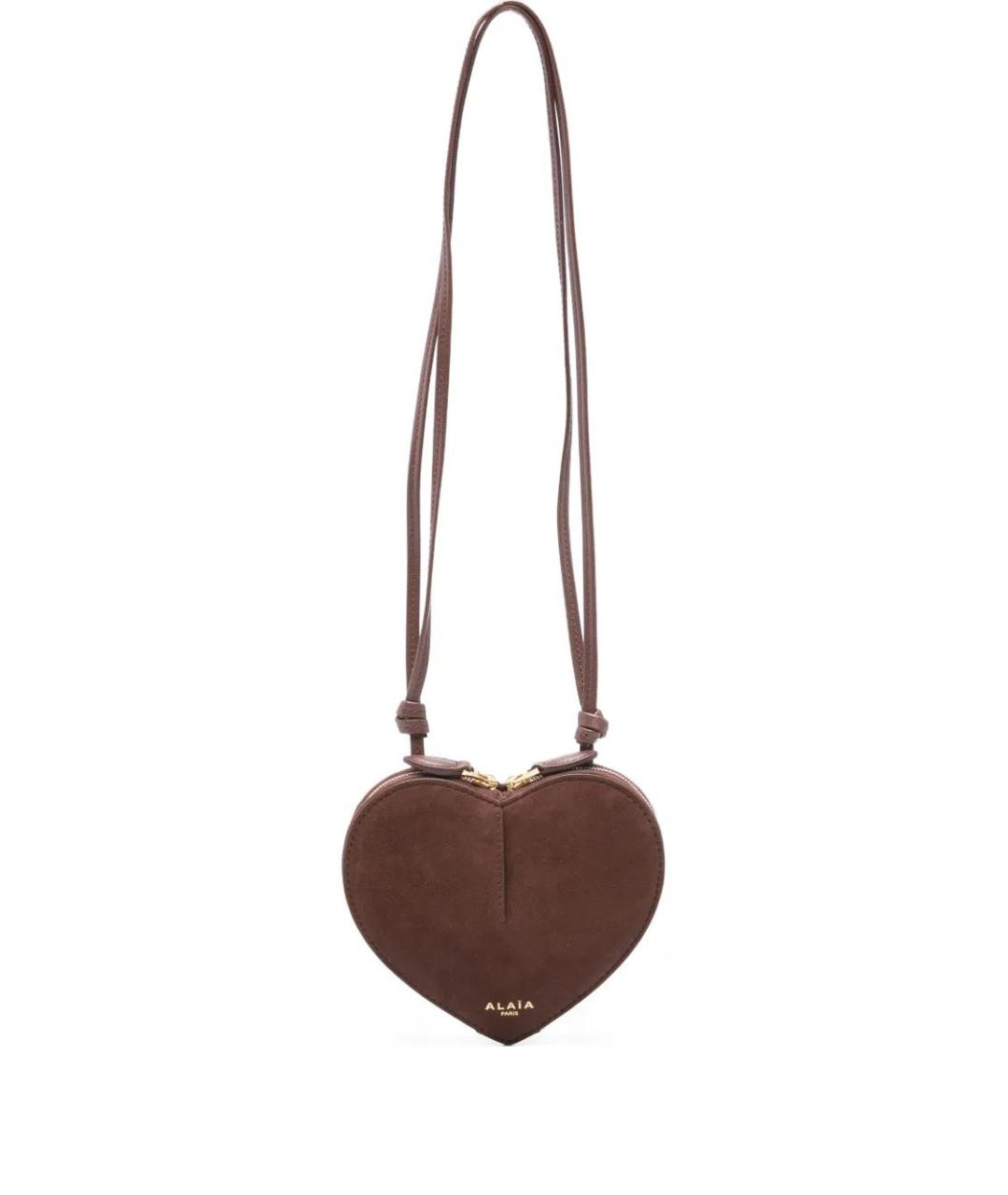 ALAIA Коричневая кожаная сумка через плечо, фото 1