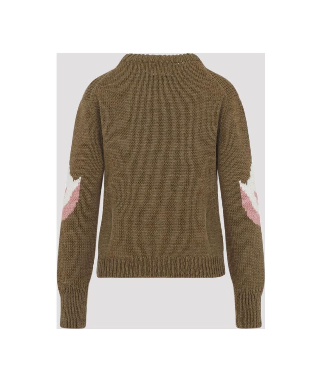 CHLOE Коричневый шерстяной джемпер / свитер, фото 2