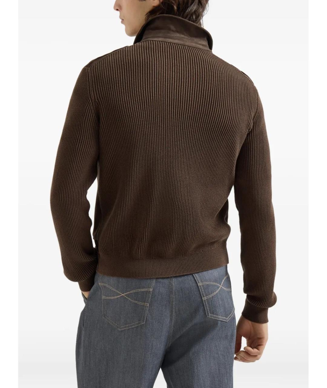 BRUNELLO CUCINELLI Кожаная куртка, фото 5