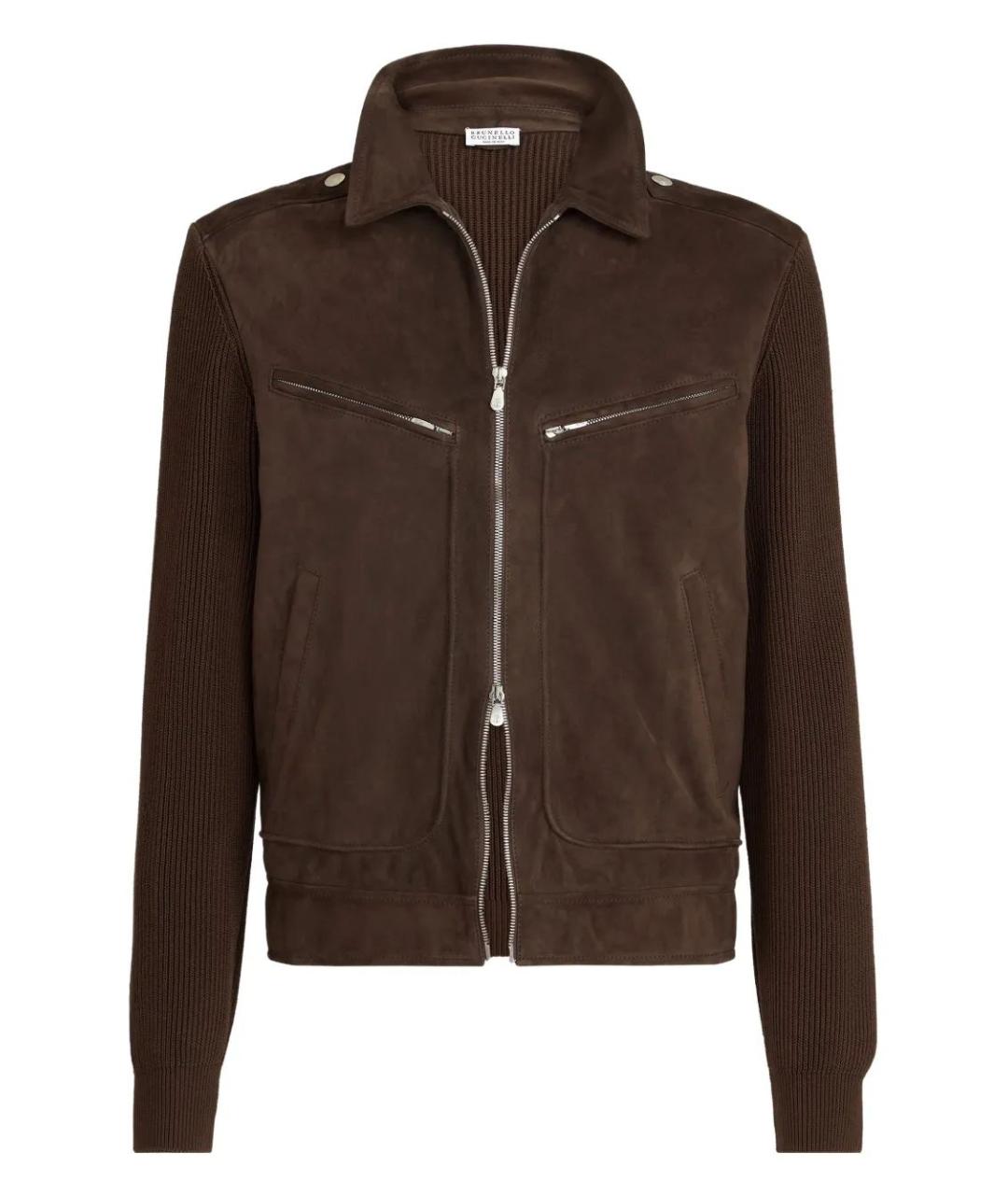 BRUNELLO CUCINELLI Кожаная куртка, фото 1