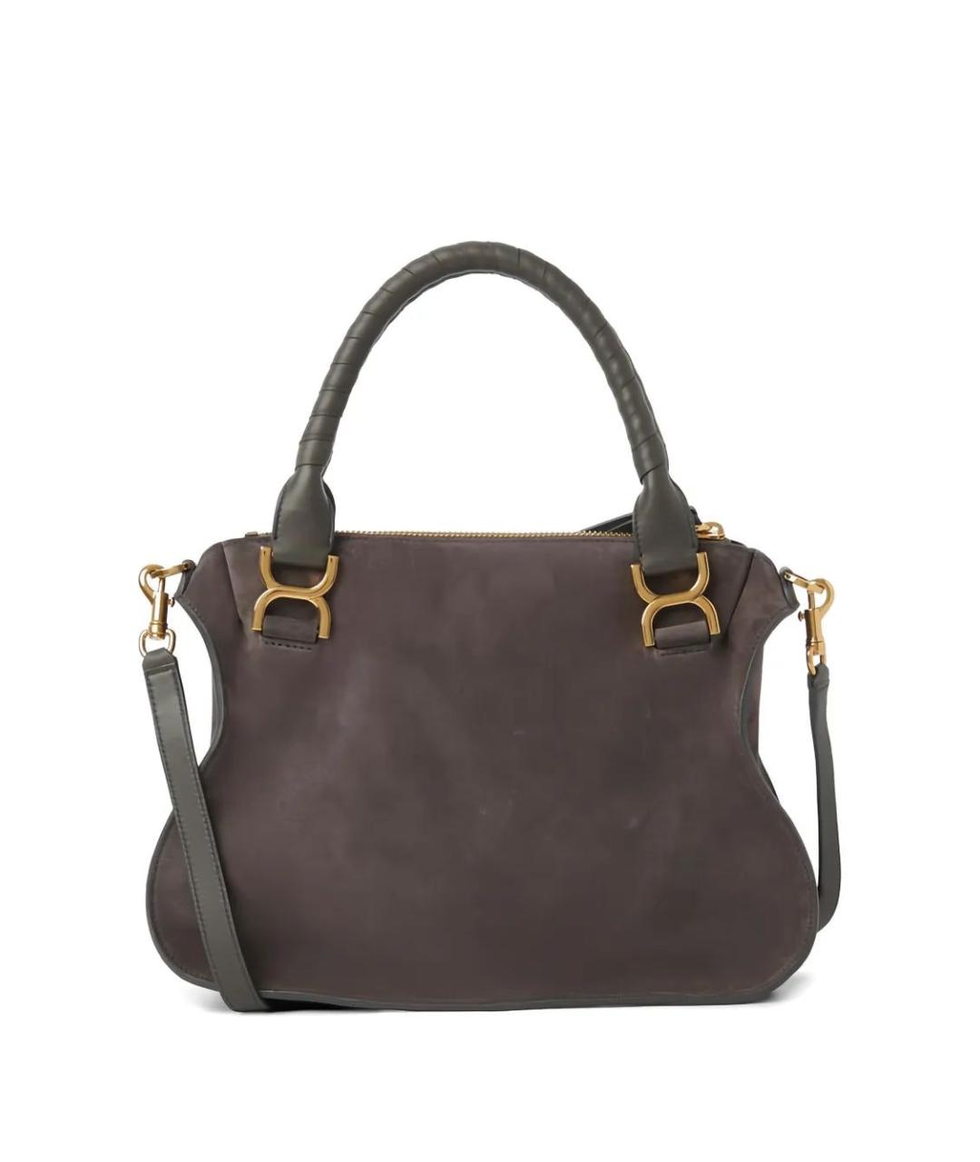 CHLOE Серая кожаная сумка через плечо, фото 3