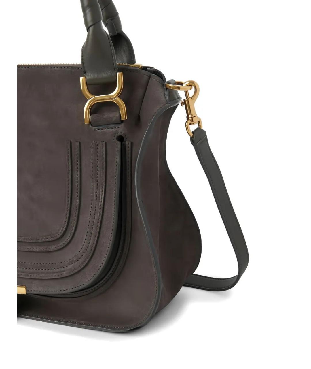 CHLOE Серая кожаная сумка через плечо, фото 4