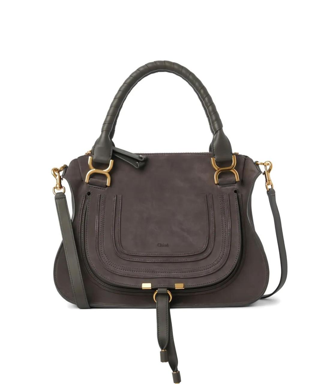 CHLOE Серая кожаная сумка через плечо, фото 1