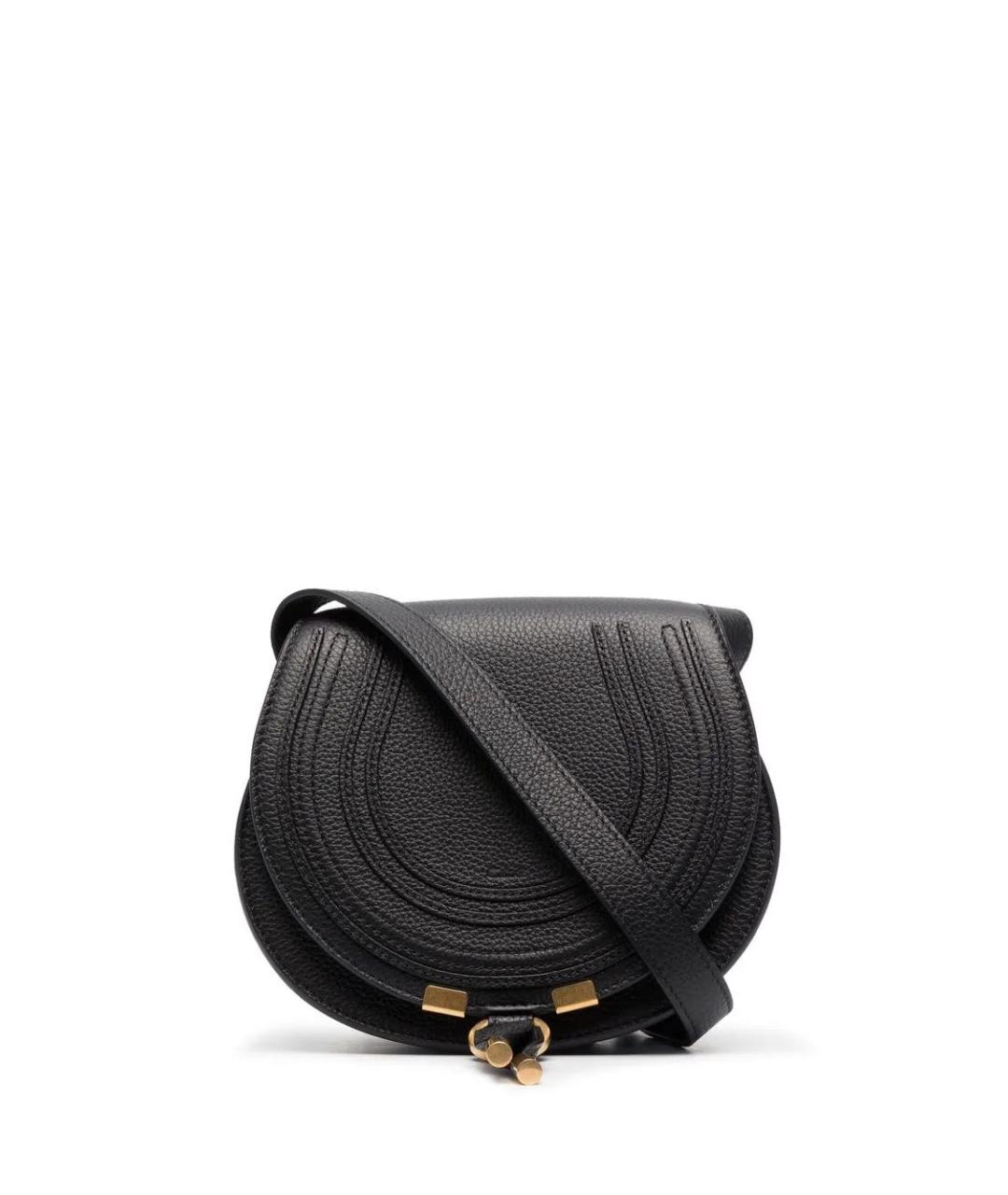 CHLOE Черная кожаная сумка через плечо, фото 1