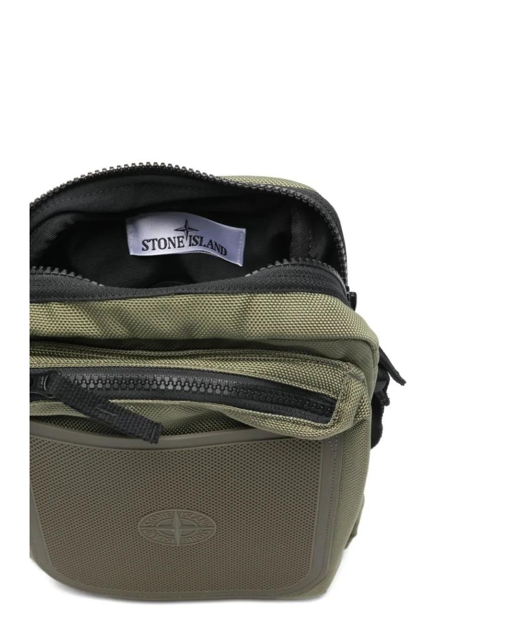 STONE ISLAND Хаки сумка на плечо, фото 5