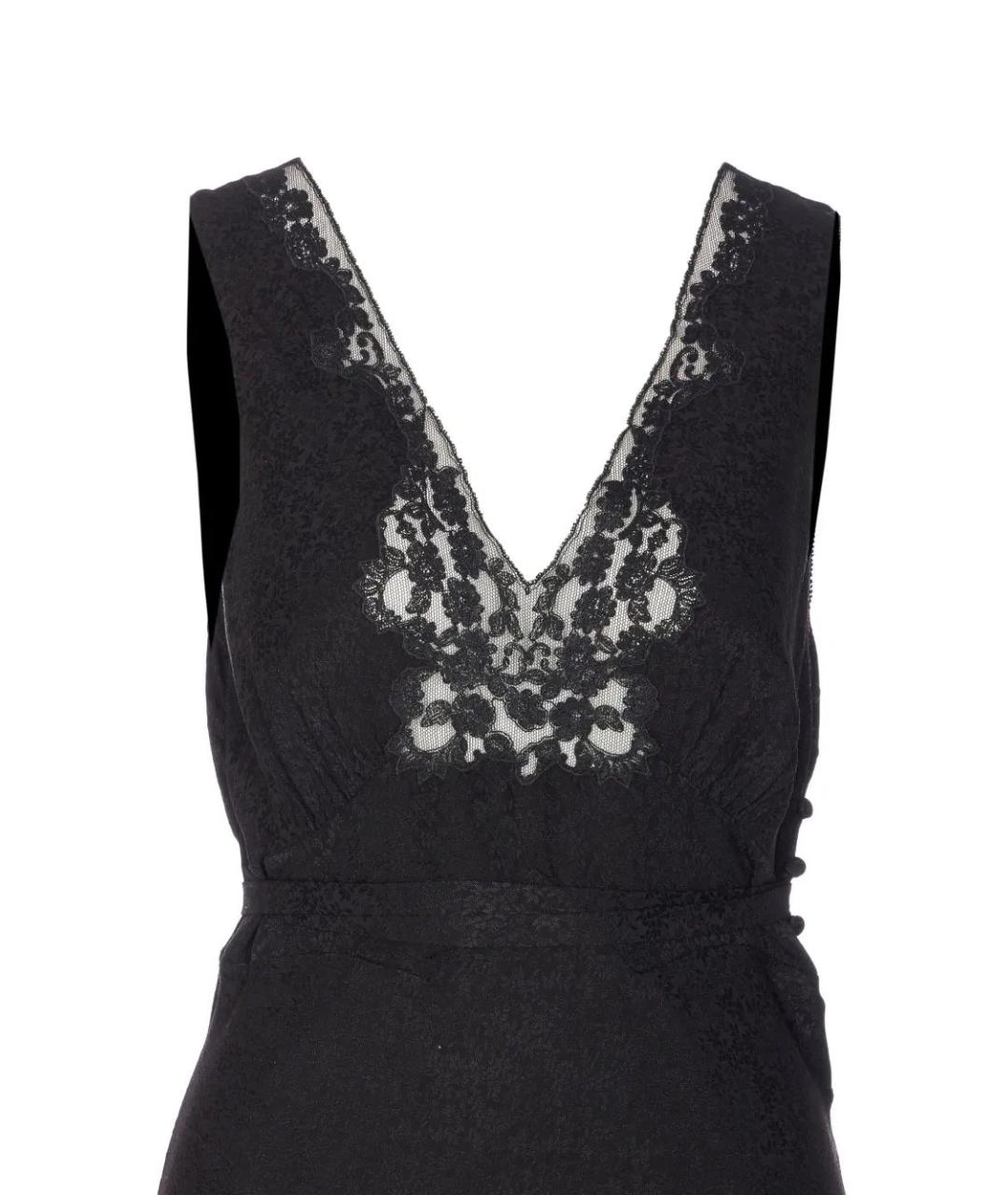 CHLOE Черное шелковое вечернее платье, фото 3