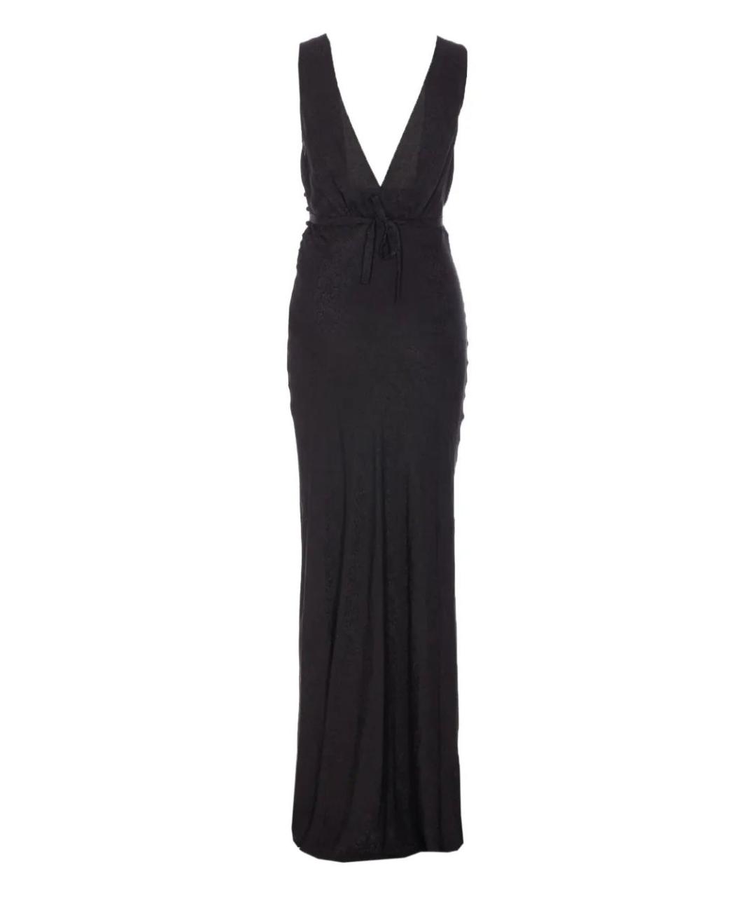 CHLOE Черное шелковое вечернее платье, фото 2