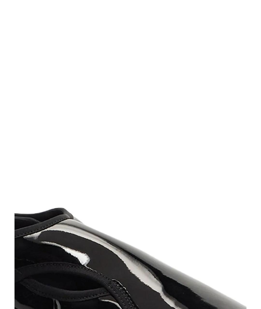 ALAIA Черные балетки из лакированной кожи, фото 3