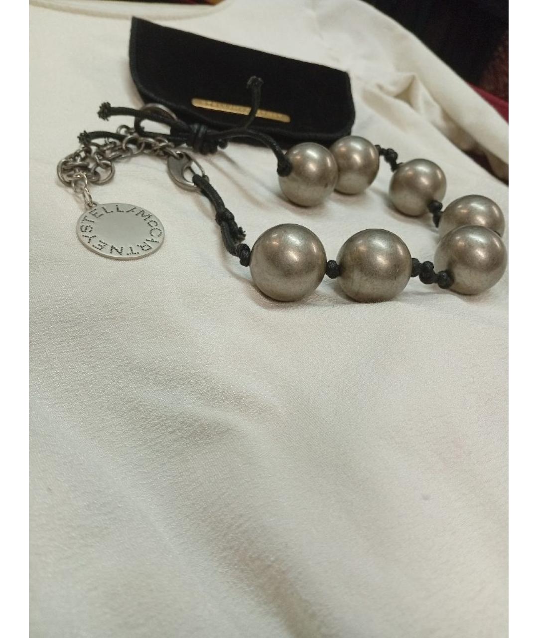 STELLA MCCARTNEY Серебряное металлическое колье, фото 2