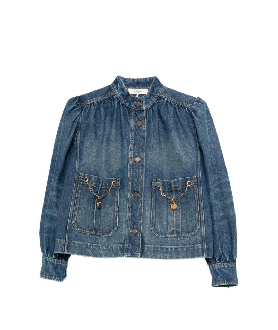 CHLOE Синяя хлопковая куртка, фото 1