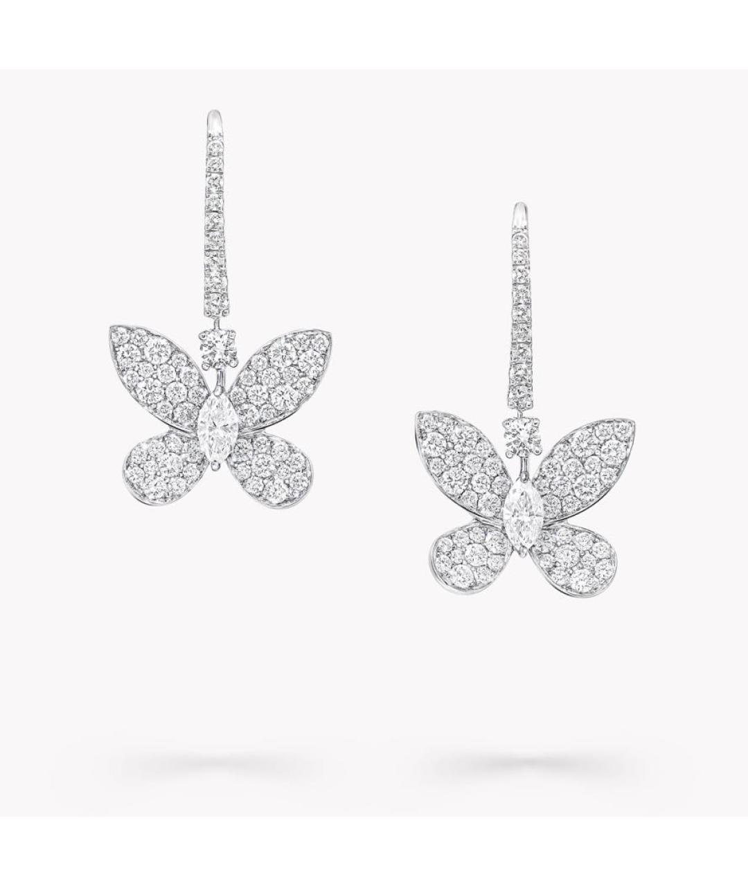 GRAFF Серебряные платиновые серьги, фото 4