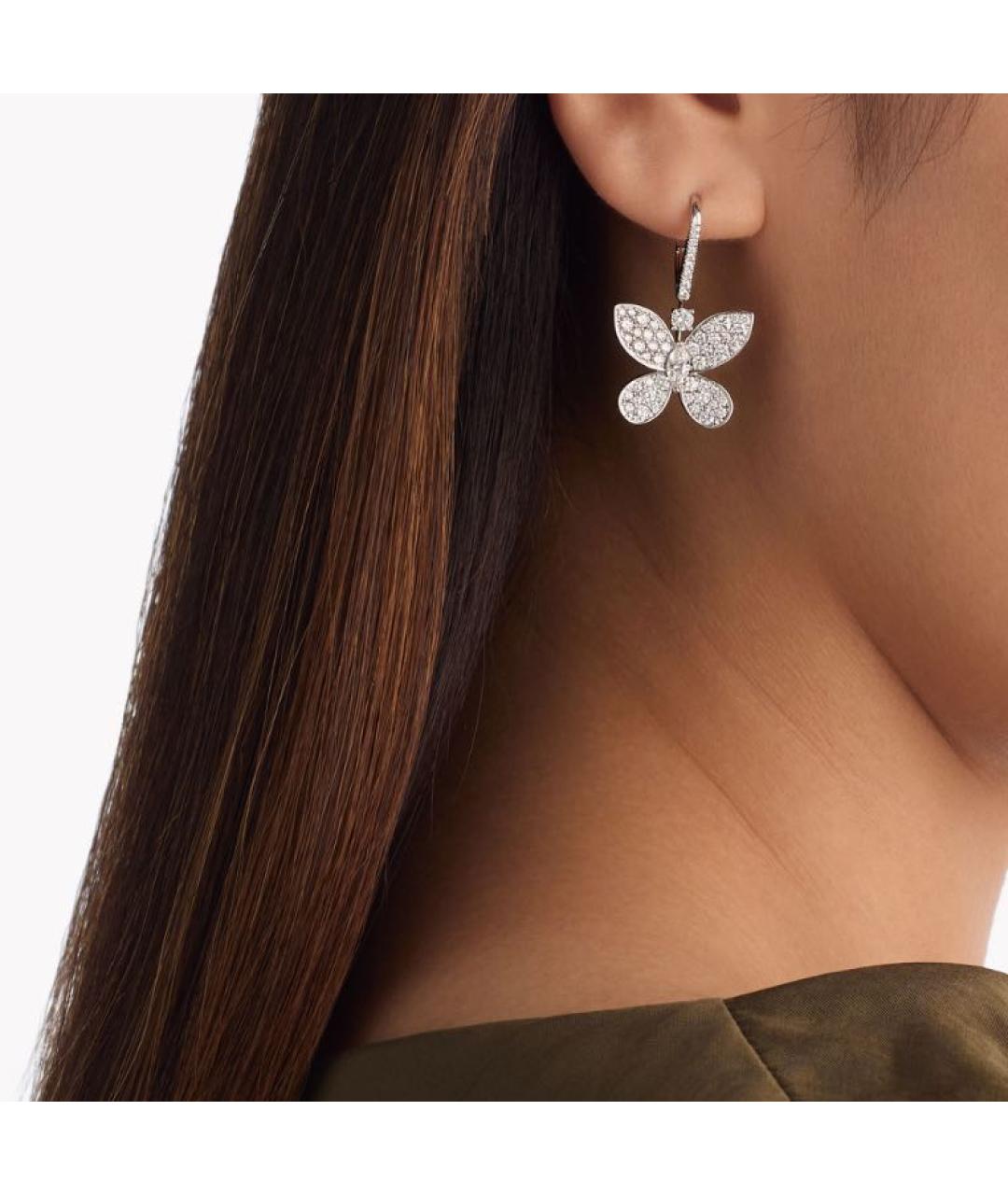 GRAFF Серебряные платиновые серьги, фото 2