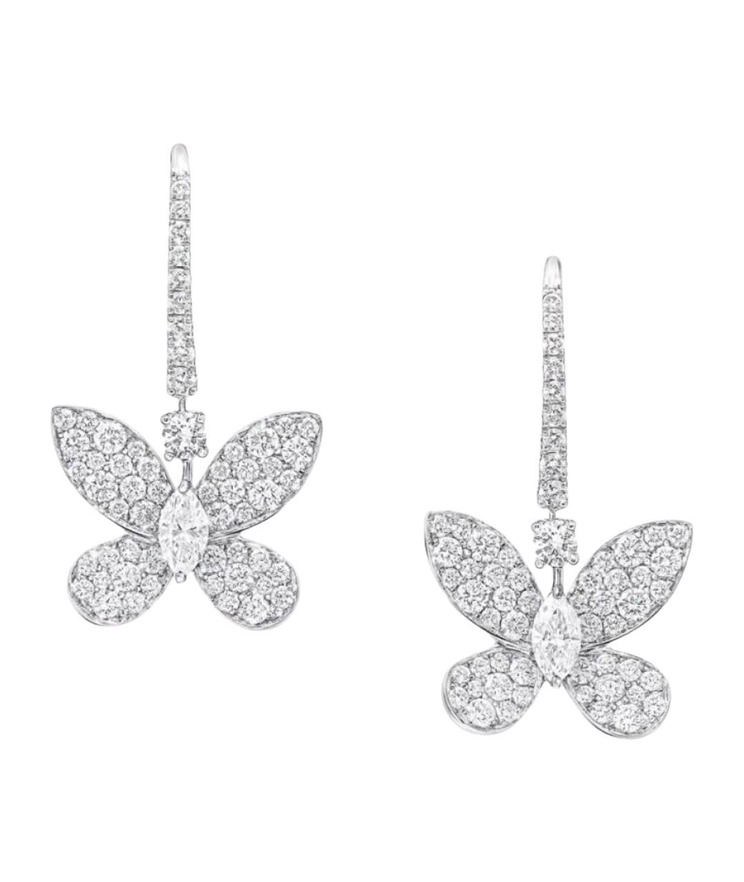 GRAFF Серебряные платиновые серьги, фото 1