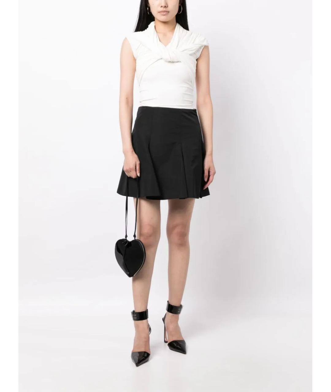 ALAIA Черная сумка через плечо из лакированной кожи, фото 2