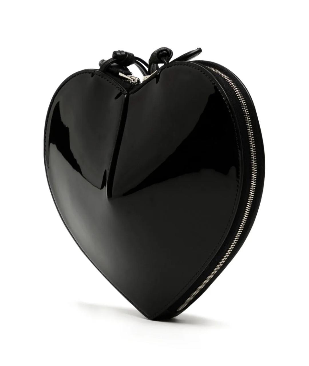 ALAIA Черная сумка через плечо из лакированной кожи, фото 3