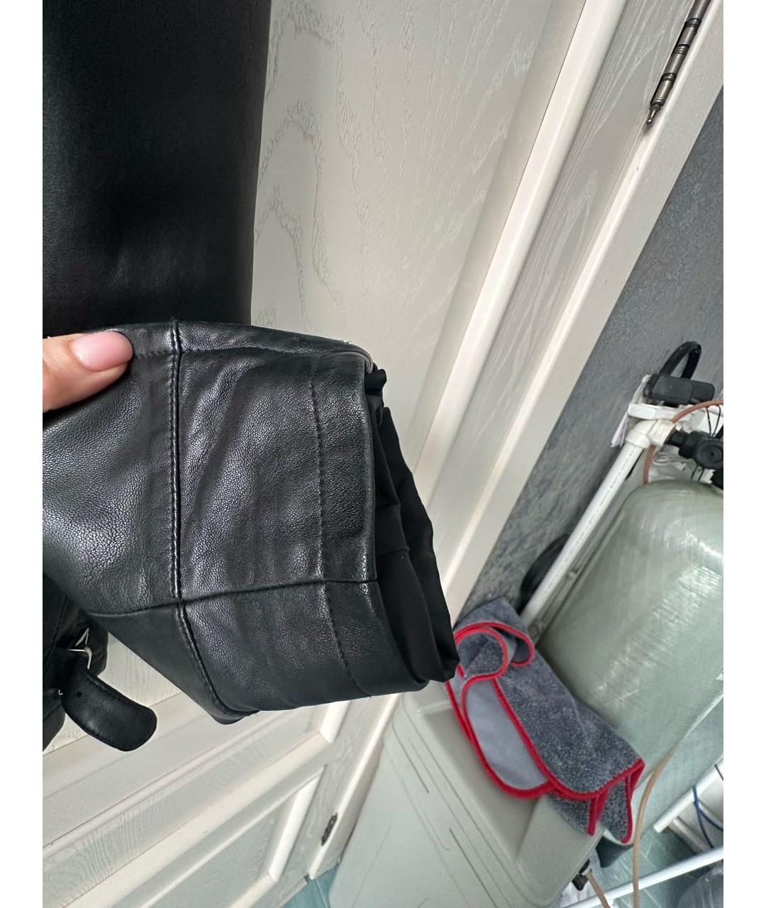 DSQUARED2 Черная кожаная куртка, фото 6