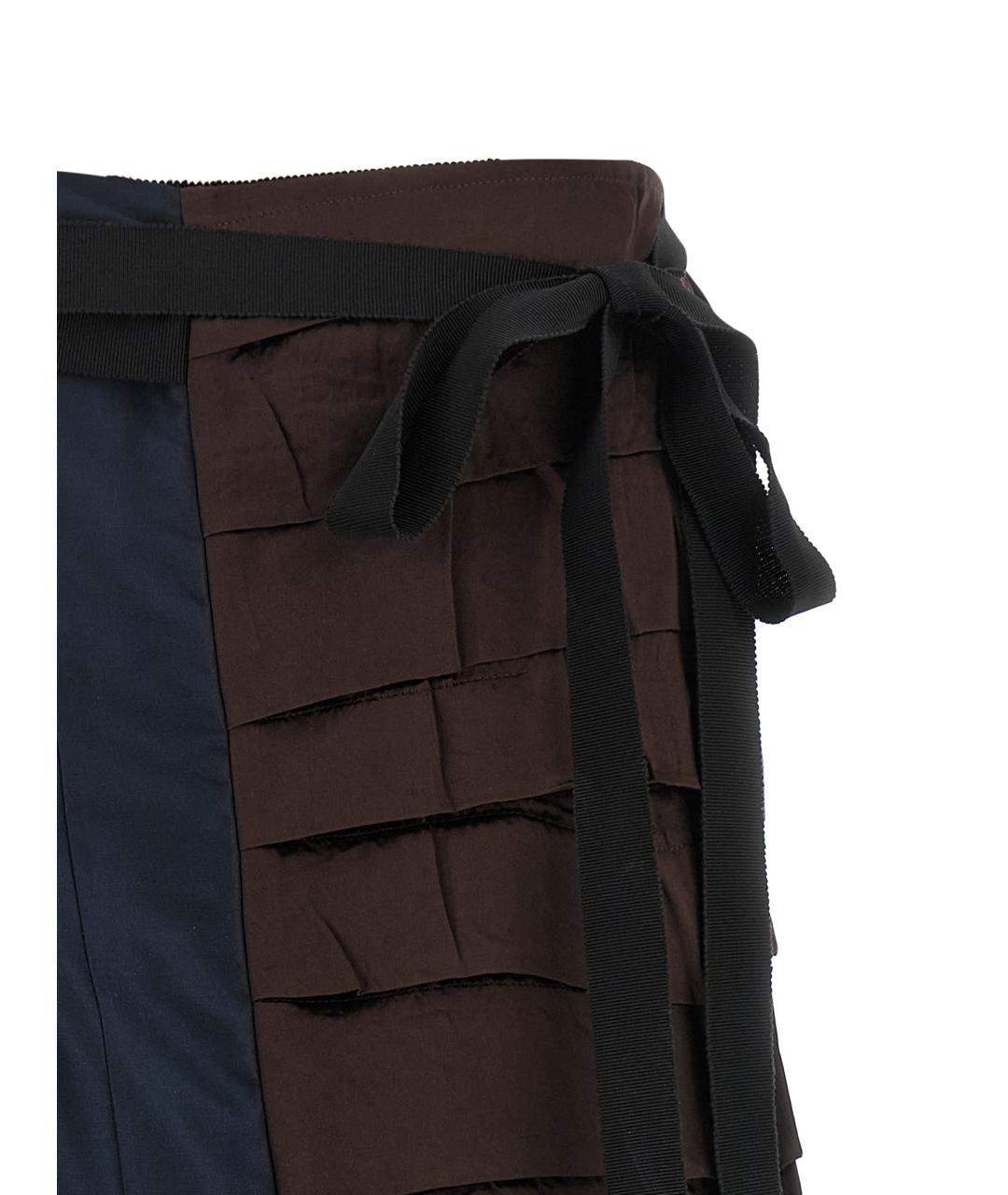 PRADA Мульти шелковая юбка миди, фото 2