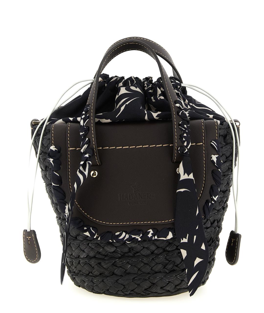 CUBA LAB Черная пелетеная сумка тоут, фото 1