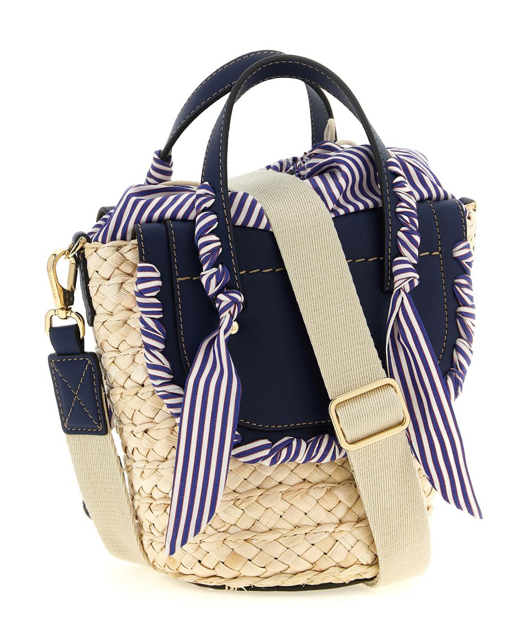 CUBA LAB Бежевая пелетеная сумка тоут, фото 2