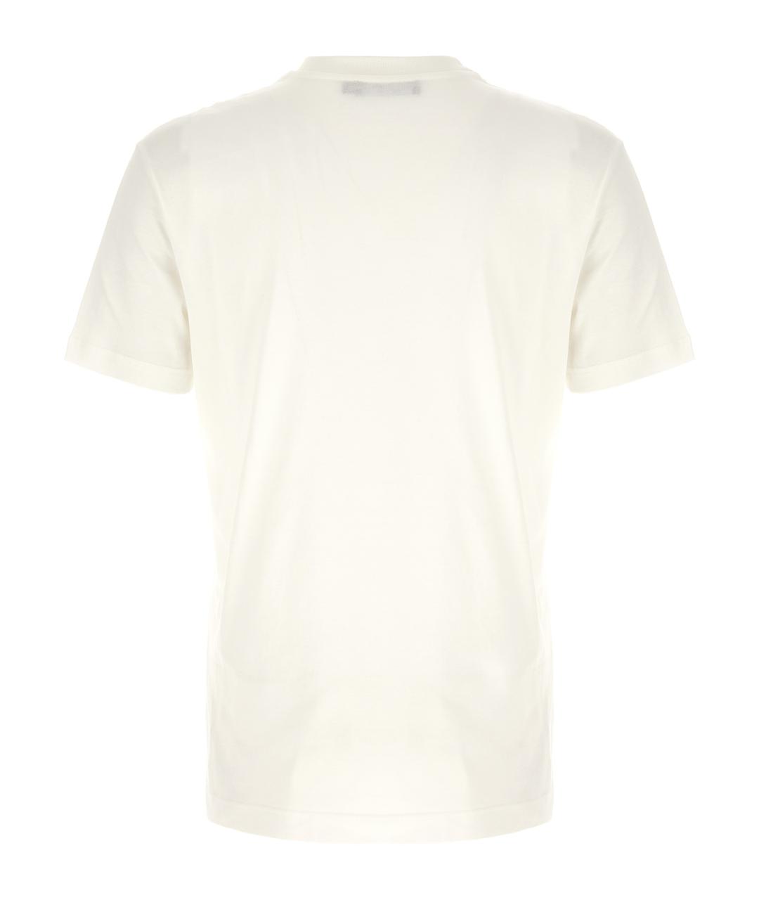 DOLCE&GABBANA Белая хлопковая футболка, фото 2