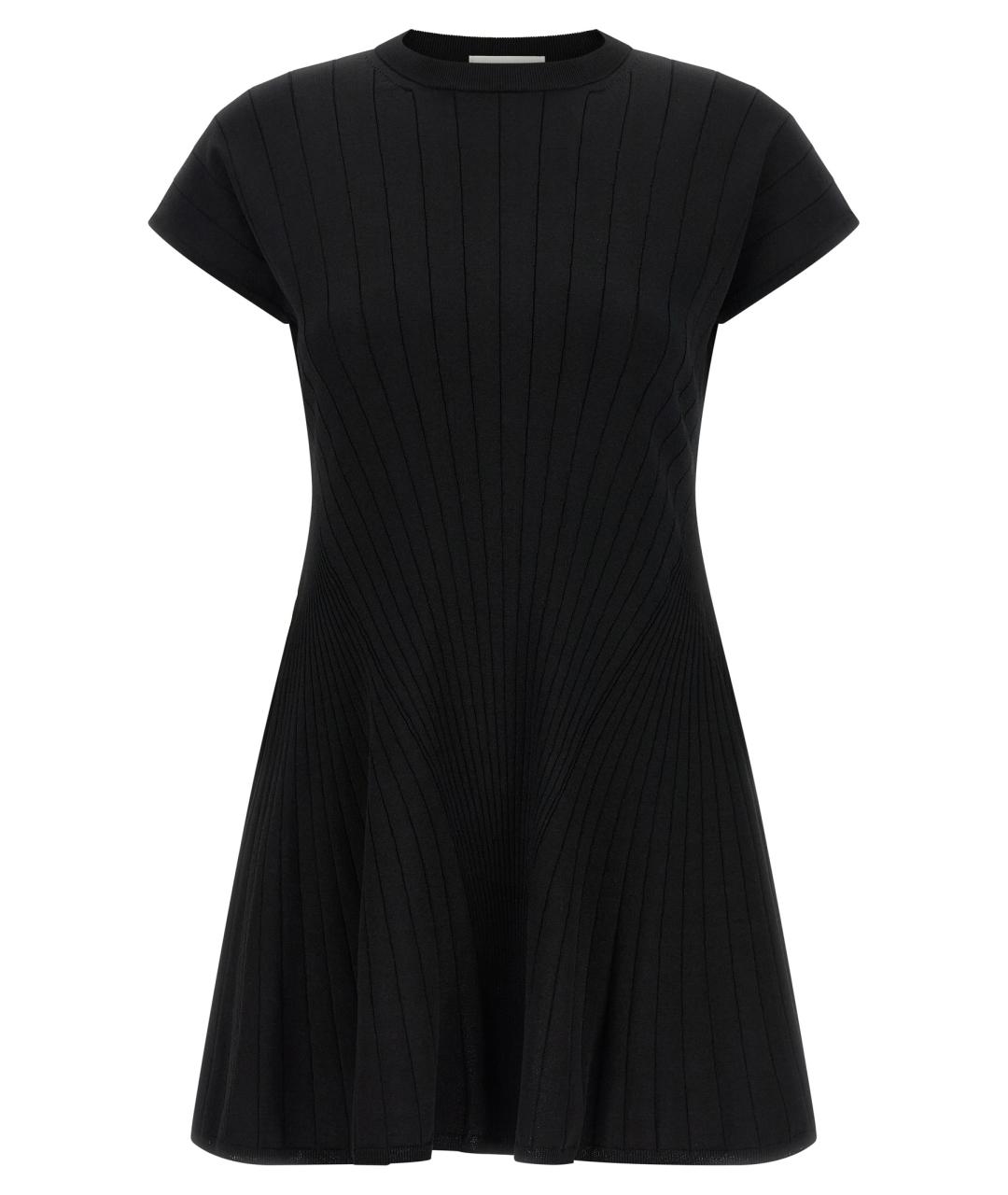 SPORTMAX Черное вискозное повседневное платье, фото 1