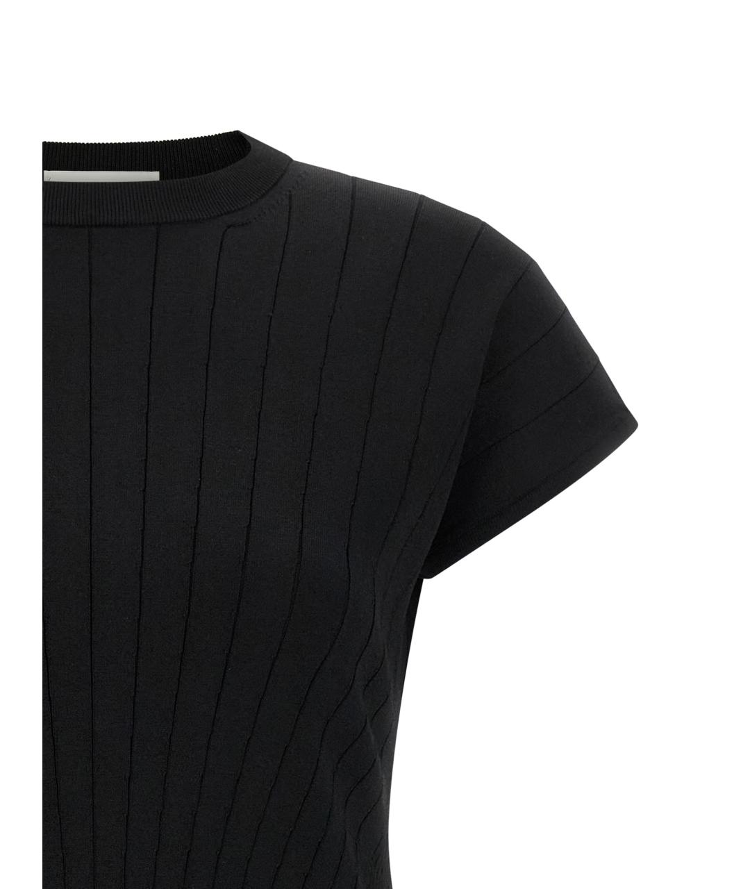 SPORTMAX Черное вискозное повседневное платье, фото 3