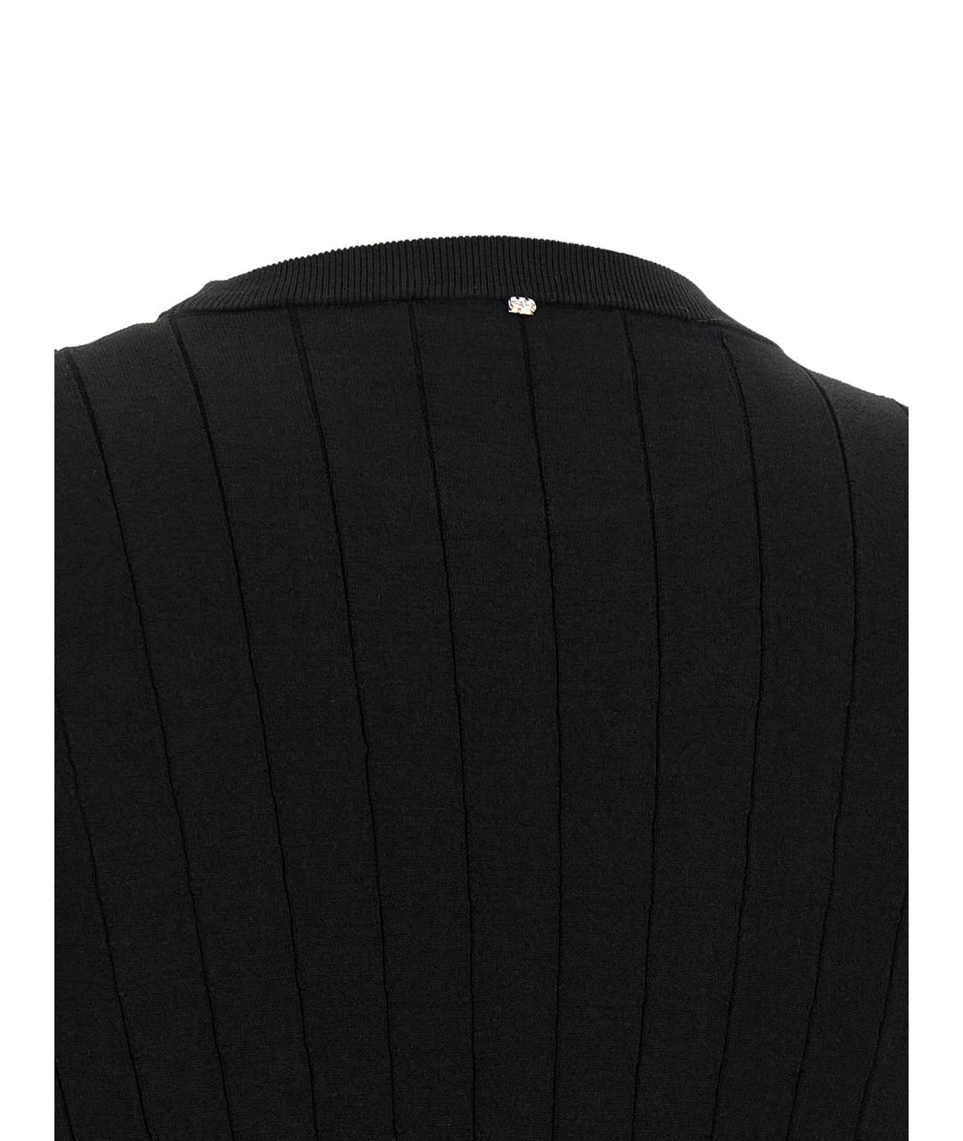 SPORTMAX Черное вискозное повседневное платье, фото 4