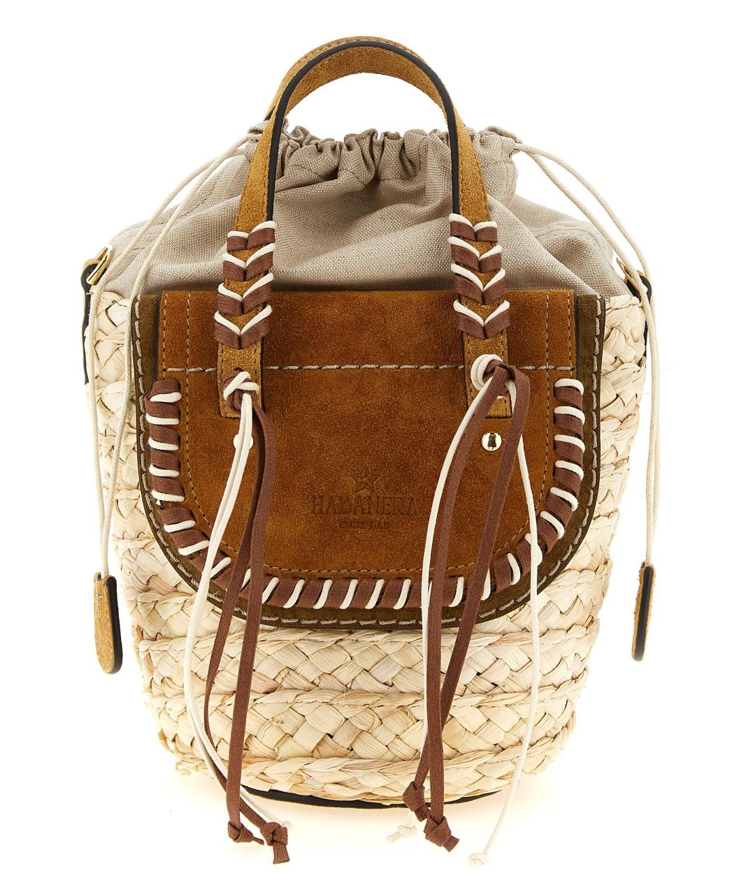 CUBA LAB Бежевая пелетеная сумка тоут, фото 1