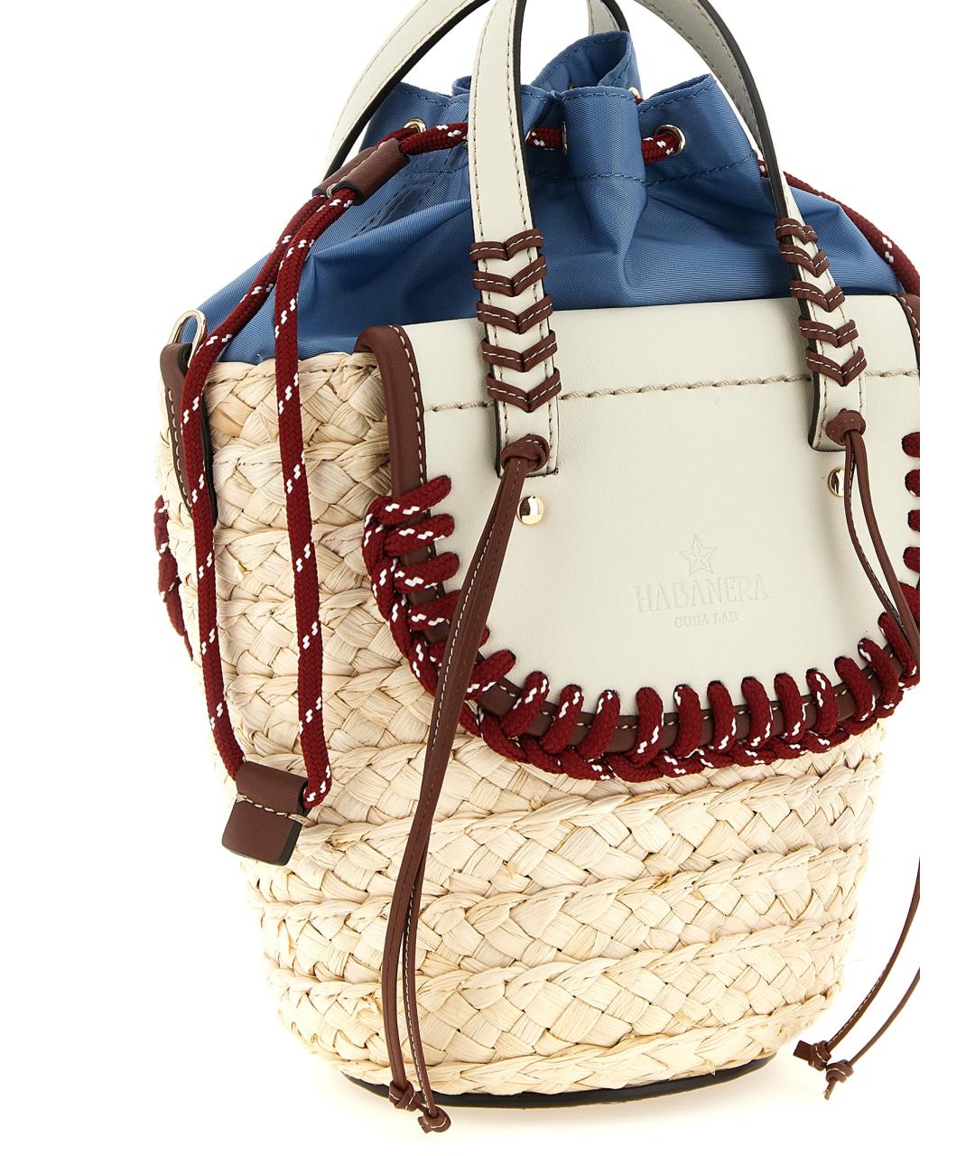 CUBA LAB Бежевая пелетеная сумка тоут, фото 3