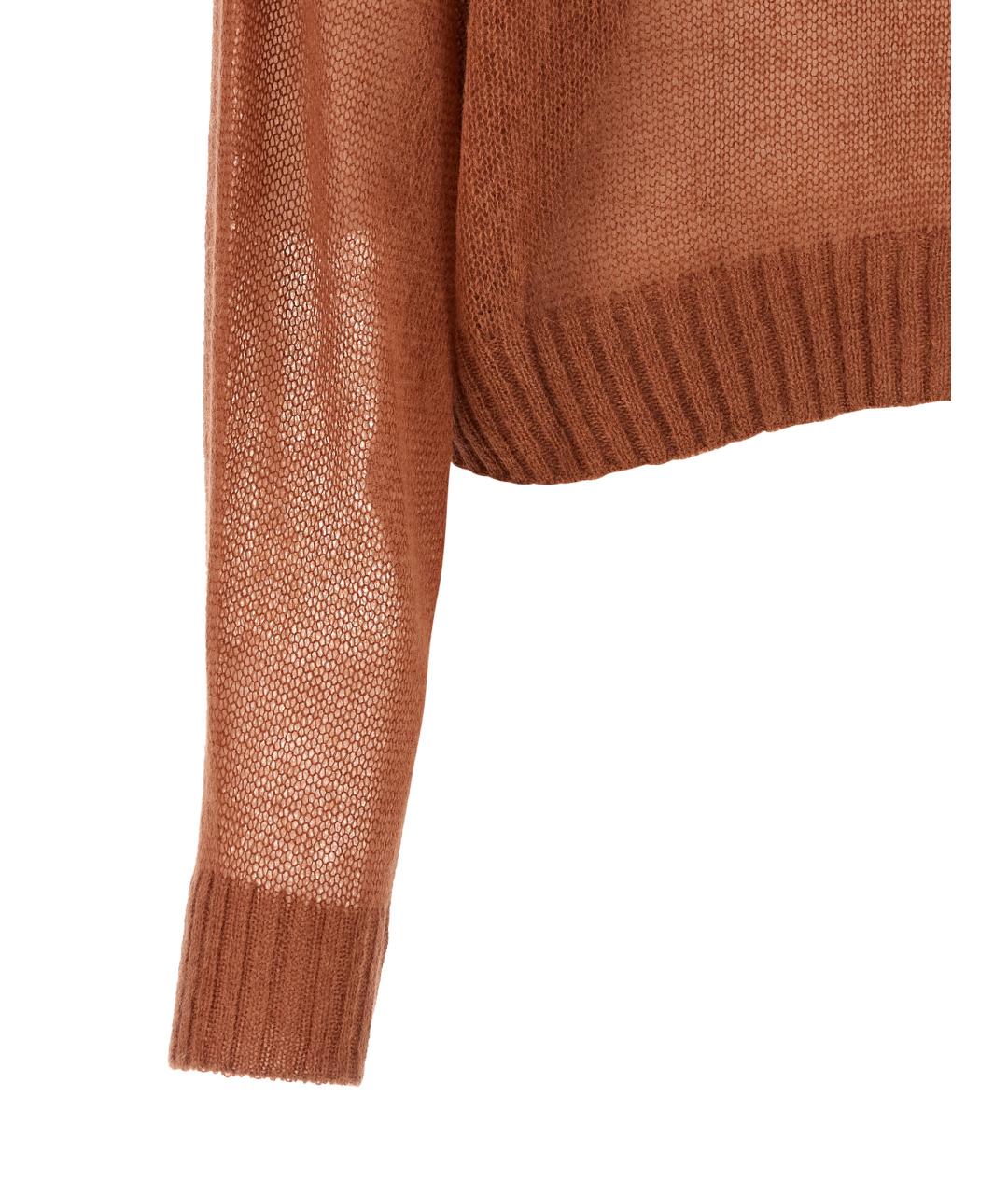 BRUNELLO CUCINELLI Коричневый шерстяной джемпер / свитер, фото 4