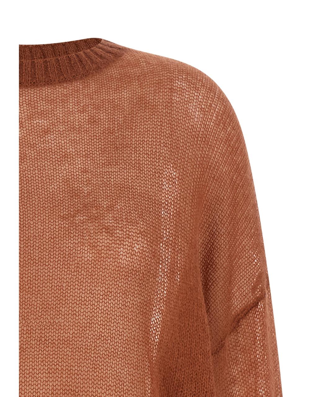 BRUNELLO CUCINELLI Коричневый шерстяной джемпер / свитер, фото 3