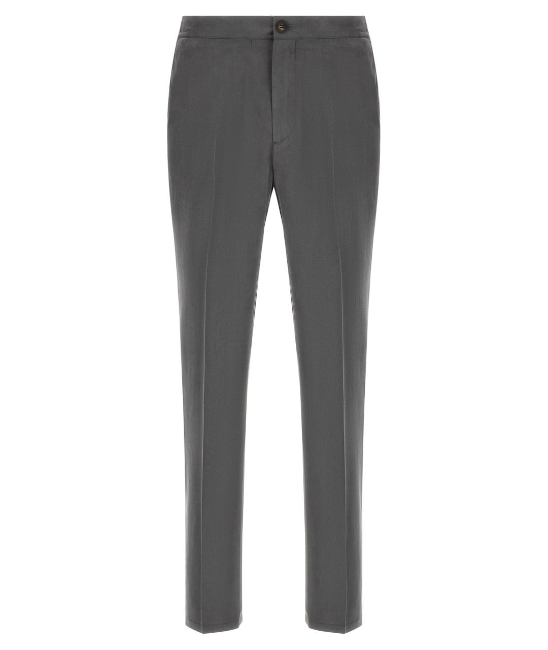 PAL ZILERI Серые повседневные брюки, фото 1