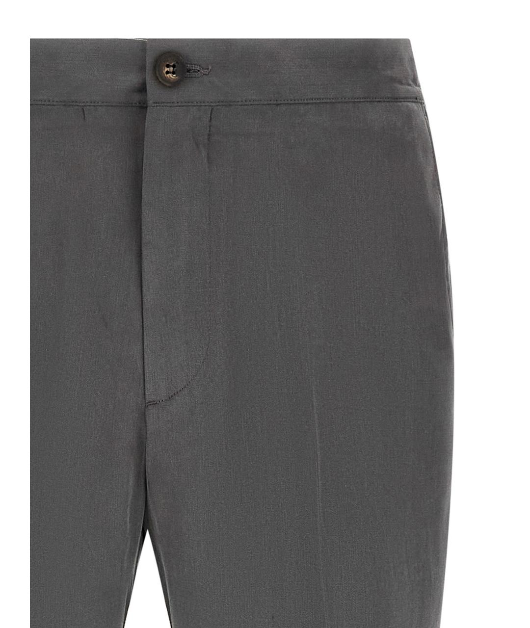 PAL ZILERI Серые повседневные брюки, фото 3